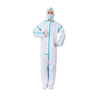 Vêtements de protection jetables Produits non tissés Vêtements de protection médicale Combinaison d'isolation imperméable Vente en gros