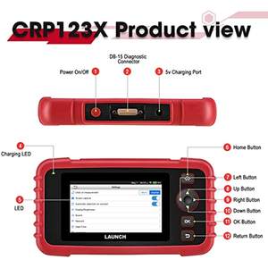 <span class=keywords><strong>LAUNCH</strong></span> CRP123x CRP123 CRP 123E OBD2 escáner de coche OBD OBDII motor ABS SRS transmisión herramientas de diagnóstico automotriz PK <span class=keywords><strong>thinkdiag</strong></span> - Product Image 3