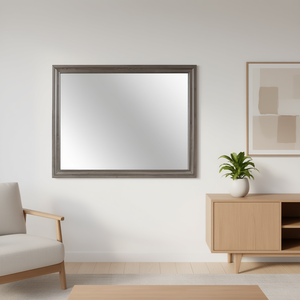 Miroir mural Ryder Sparkle Grey rectangulaire en bois encadré décoratif épaisseur 4,0 mm - Product Image 2