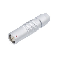 Conectores de Enchufe Automotriz DIN Push-Pull 1B, 15A 60V, Carcasa Cromada Negra/Perla, Tipo Macho, 2-9 Pines, Tipos Libre/Fijo/Codo