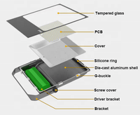 Reflector LED IP66 SMD de Aluminio Fundido a Presión, 50W-300W, Portátil para Exteriores, Garantía de 5 Años, Guangdong