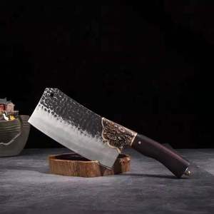 Longquan Area fatto a mano piccolo loto coltello da cucina tradizionale cinese in acciaio inossidabile per tagliare la lama fai da te di grado OEM personalizzazione - Product Image 2