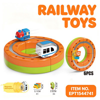 Ensemble de voitures sur rail à lévitation magnétique EPT - Train électrique DIY à grande vitesse, jouet de piste de train pour enfants