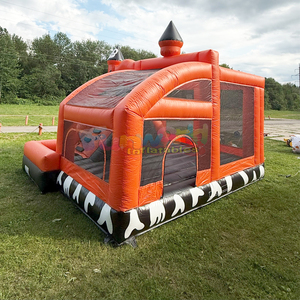 Outdoor bounce <b>house</b> combo halloween commercial <b>inflatable</b> bouncy castle with slide for kids - Product Image 3