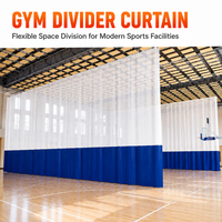 Rideaux de séparation pour gymnase sur mesure, suspendus au plafond, pour terrain de basketball intérieur et gymnase scolaire