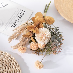 Bouquet de fleurs artificielles CallaFloral en tissu tissé plastique pour mariage et décoration intérieure CF01221 - Product Image 1