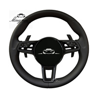 Volant en cuir rouge clouté modifié GT pour Porsche Cayenne Panamera 911 997 985 981 Boxster Cayman 987 2021 2020