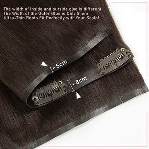 Extensiones de Cabello Humano Suave KSWIGS al por Mayor, de PU con Clip, Tonos Mixtos, Sin Caída, Sin Enredos, para Estilistas Profesionales de Salón - Product Image 6