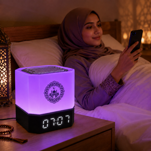 Haut-parleur Coran QB303, lecteur Coran numérique, commande tactile Bluetooth, lampe LED, télécommande, service OEM, fourni par l'usine. - Product Image 2