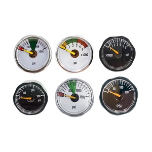 Manomètre HPA Mini 1/8NPT pour le remplissage de bouteilles de gaz, raccords de régulateur - Product Image 1