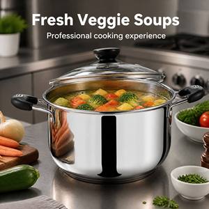 Ensemble cadeau de 5 pièces, batterie de cuisine en acier inoxydable, casserole avec poignée et couvercle transparent - Product Image 6