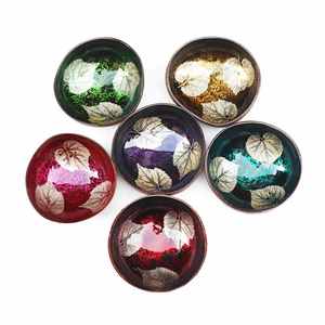 Cuencos Decorativos de Concha de Coco Pulida Estilo Bohemio Ecológicos al por Mayor de Moda 2021 con Llavero - Product Image 5