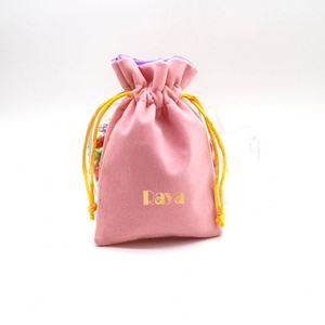 Pochette d'emballage pour bijoux personnalisable, écologique, recyclable, avec logo imprimé, cordon de serrage, options de couleur et de taille personnalisées - Product Image 3