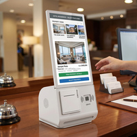 Solution de terminal Usingwin, kiosque à café intérieur de 15,6 pouces, écran tactile capacitif interactif 10 points, kiosque de paiement en libre-service