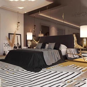 Lit double en cuir et tissu de luxe moderne de style italien <span class=keywords><strong>Baco</strong></span> avec cadre en bois massif - Product Image 6