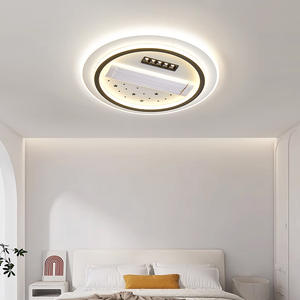 Ventilador inteligente moderno, luz deportiva, dormitorio de hotel, ventiladores de techo sin aspas con luces LED y control remoto - Product Image 3