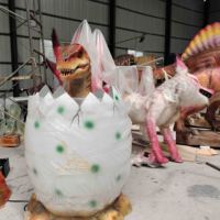 Décoration de fête sur le thème des dinosaures, jouet dinosaure robotique animatronique pour prendre des photos