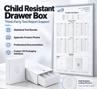 Boîte d'emballage coulissante anti-enfants pour cartouches d'huile, avec fenêtre, logo personnalisé, pour emballage jetable de 2g