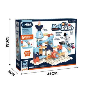 Juego de Construcción Educativo DIY: Pista de Catapulta con 9 Formas y 8 Canicas, Juguete de Construcción para Niños, Regalo de Aprendizaje Temprano - Product Image 6