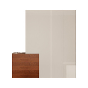 Armario de Estilo Retro Color Crema, Mueble de Almacenamiento con Tres Cajones para Dormitorio - Product Image 5