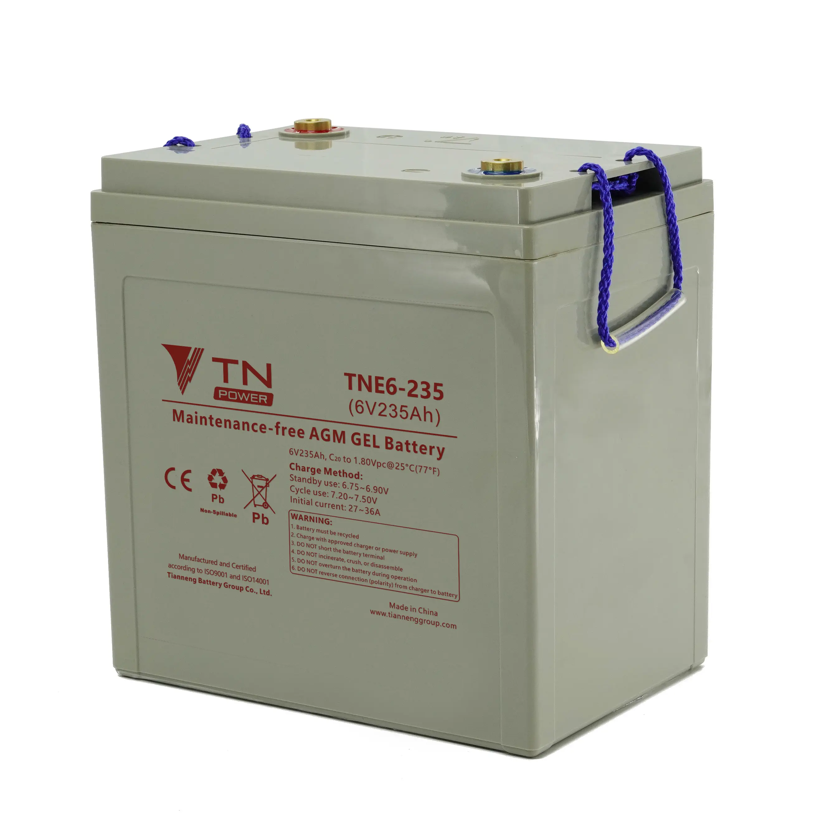 Electric Forklift Short-distance Transportation Deep Cycle Battery Gel Battery Made In China