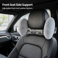 Almohada de Apoyo Lateral para Asiento de Coche CarFu AC-410 AC-410B, de Felpa y Cuero, Ajustable, para Viajes en Vehículo, Venta al Por Mayor OEM
