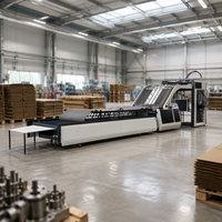 Machine automatique de laminage de film sur carton ondulé, machine industrielle de laminage de carton