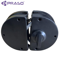 Cerradura de puerta de vidrio templado de seguridad Cerradura de puerta de vidrio sin marco Accesorios de puerta de vidrio templado comercial