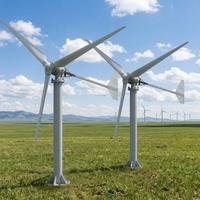 Éolienne horizontale de 5 kW, 220 V, 500 W, à faible vitesse de démarrage, pour maison et ferme, avec vitesse du vent de 10 m/s