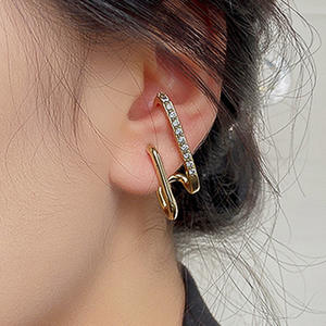 Pendientes de Aro Dorados E2127 de Aleación de Zinc, Joyería Clásica Unisex de Moda - Product Image 4