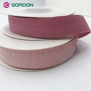 Gordon Ribbons Wholesale Customized Color 5/8" Herringbone Taffeta 100% Paper Ribbon Roll For Gift Box DIY Ribbon Bows