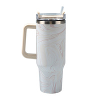 IStapromo Gifts Creative New 40oz car Cup 304 taza aislada de acero inoxidable, gran capacidad con asa, taza de helado
