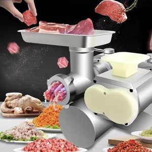 GW Nueva Picadora y Rebanadora Automática de Acero Inoxidable de Doble Uso Comercial/Moledora de Carne para Salchichas con Capacidad de 120 kg/h - Product Image 1