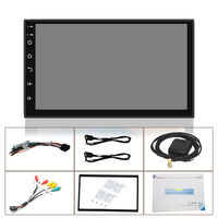 Henmall Radio mobil 2 Din Android, Radio mobil 7 inci Stereo navigasi GPS Din ganda WIFI BT FM RDS Video mobil Universal