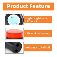 AD22-30DS Panneau de commande électrique à montage sur panneau de 30 mm Voyant lumineux rouge