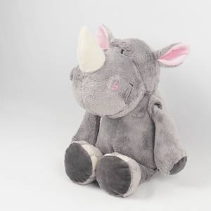Juguete de peluche de rinoceronte Unisex, nuevo, súper suave, personalizado, animales de peluche, relleno de algodón PP, regalo de cumpleaños para niños - Product Image 5