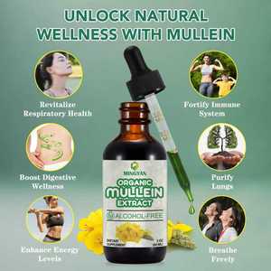 Gotas de Extracto de Gordolobo Orgánico OEM/ODM para Apoyo Respiratorio e Inmunológico, Limpieza Pulmonar Natural y Bienestar Digestivo - Product Image 3