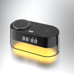 Reloj Despertador Digital OEM/ODM con Carga Rápida 3 en 1, <span class=keywords><strong>Cargador</strong></span> Inalámbrico y Luz Nocturna para Hogar y Oficina - Product Image 1