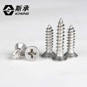 Tornillos Autorroscantes de Cabeza Plana Phillips de Acero Inoxidable Sc 304 M2 M3 M4 M5 Grado A para la Industria de la Construcción - Product Image 2