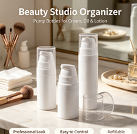 Bouteilles Pompe Airless en Plastique 15ml 30ml 50ml en Gros pour Emballage Cosmétique : Soin de la Peau, Essence, Émulsion, Liquide Isolant, Fond de Teint