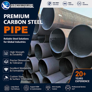Tuyau en acier au carbone ASTM A53 SS400, étiré à froid, décapé, 114,3 mm, 6 mm, Sch40, de qualité construction durable - Product Image 1