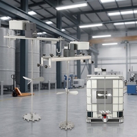 Agitateur horizontal industriel SPRALL pour cuve, mélangeur portable à pales en acier inoxydable, moteur suspendu pour produits chimiques