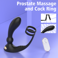 Masseur de prostate en silicone à télécommande S-HANDE, plug anal IPX7, anneau pénien, jouets sexuels pour hommes