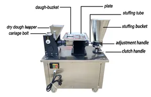 Machine à vapeur automatique de haute qualité pour la fabrication de momo, samosa, dumpling, empanada, gyoza, tortellini, petite et portable pour la maison, 100 machines, prix Samo - Product Image 2