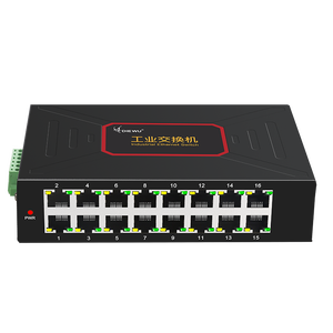 16-Port 10/100M công nghiệp mạng chuyển đổi không được quản lý điện ra cửa vỏ kim loại <span class=keywords><strong>Ethernet</strong></span> Hub - Product Image 2