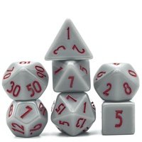 Pour Logo personnalisable Ensemble de dés RPG en résine polyédrique multicolore 7 pièces pour donjons, dragons et jeux de société