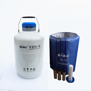 Réservoir de <span class=keywords><strong>stockage</strong></span> statique sécurisé pour azote liquide YDS-6, réservoir Dewar pour semence bovine, récipient sous pression en alliage d'aluminium 6L, insémination artificielle - Product Image 1