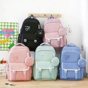 High Quality Fashion Schoolbag Travel <b>Student</b> Zipper Laptop Bag Girls Nylon Waterproof <b>Backpack</b> Large Capacity Eco-Friendly - Product Image 1