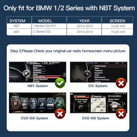 10,25 ''Radio de coche 8 Core con Carplay BMW 3/4 Series F30 F31 F32 F33 F36 pantalla Autoplay Android pantalla táctil de coche