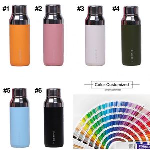 Bouteille d'eau isotherme en acier inoxydable à double paroi mate de 400 ml avec logo personnalisé, pour le sport, le vélo, les activités de plein air, cadeau classique - Product Image 2